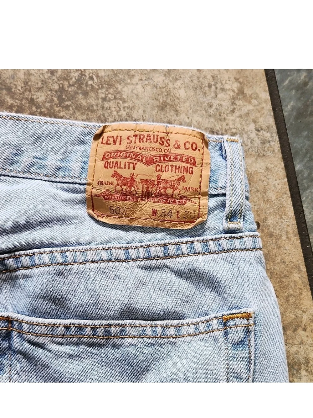 Levi's 505 Regular Fit Light Blue Jeans